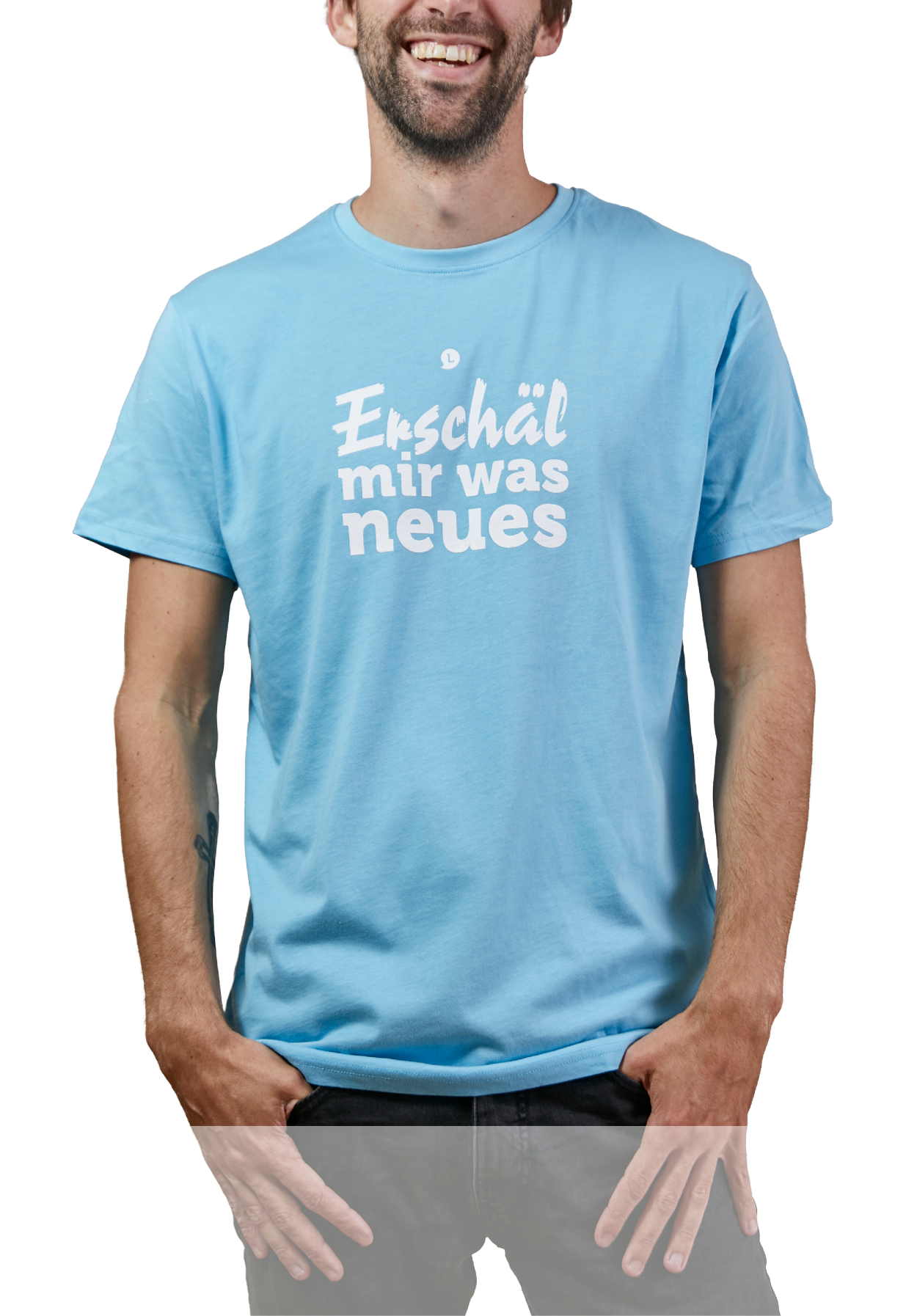 Herren T-Shirt "Erschäl mir was Neues"